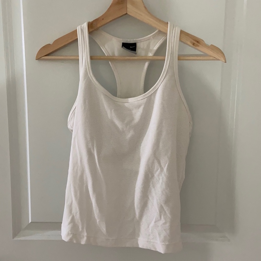 3/$25 white nike tank top